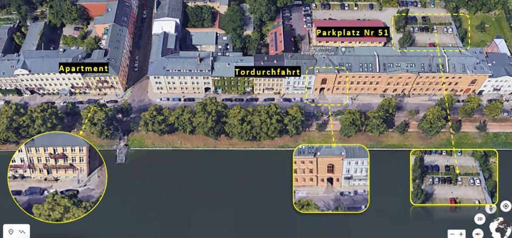 Das Ferienapartment Alexandrine Direkt Am Pfaffenteich Mit Eigenem Parkplatz Schwerin  Exterior foto